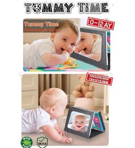 Tummy Tıme Aynalı Ilk Zeka Kartları+güvenli Bebek Aynası - Eğitici Kartlar