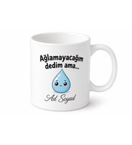 Çocuğu Okula Başlayan Anne İlk Gün Gözyaşı Esprili Kupa Bardak Hediye