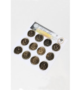  Mühürcüm Black Gold Rosebuds 12 Adet 3D Hazır Kendinden Yapışkanlı Sticker Mühür RM2110