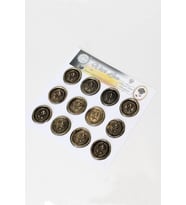  Mühürcüm Black Gold Rosebuds 12 Adet 3D Hazır Kendinden Yapışkanlı Sticker Mühür RM2110