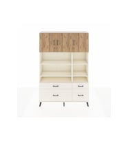 Arges Dolap 10 Raflı 4 Çekmeceli 3 Kapaklı 132x30x195 Aytaşı-Çam/Aytaşı