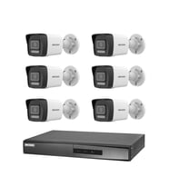 Hikvision 6 Kameralı 2 Mp Hybrid Light İp Güvenlik Kamera Seti DS-2CD1023G2-LIUF (Dahili Mikrofonlu)