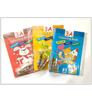 3A Boyama Kitabı Seti Pastel Boya Hediyeli 1 adet