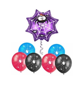 Cadılar Bayramı Örümcek Ağı Folyo Balon Set