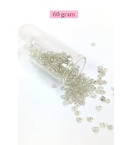 Dökme Cam Kum Boncuk Büyük Boy (6/0) 4 mm - 60 Gram - Şeffaf - BNC122