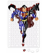 Superman Typography Puzzle 240 Parça Yapboz