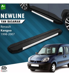 S-Dizayn Renault Kangoo NewLine Aluminyum Yan Basamak 183 Cm 1998-2007 A+ Kalite