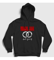 Presmono Unisex Siyah Don't Give Up Pearl Jam Kapüşonlu Sweatshirt 74013tt