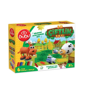 BuBu 3D Çiftlik Eğlenceli Oyun Hamuru Seti OH0013