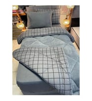 Tek Kişilik Lüx Wellsoft Yorgan Çift Taraflı Yorgan 155 X 215 + yastık kılıflı