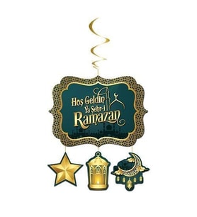 4 Parçalı Ramazan Tavan Sarkıt Süsü