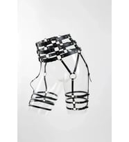 pilelistore Siyah Jartiyer Harness Yüksek Bel Çoklu Kemerli Metal Tokalı - Brf1051 (Haki)
