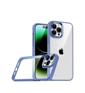 Pilelistore   Apple iPhone 15 Pro Max  Lensli Silikon - Açık Mavi