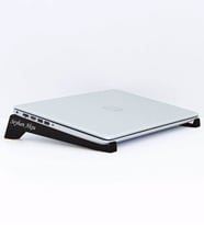 BK Gift Kişiye Özel Taşınabilir Ahşap Siyah Notebook Laptop Standı