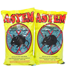 Asyem Fare ve Sıçan Zehiri 500 Gr Fare ve Sıçan Yemi