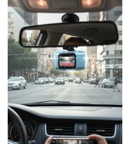 Mey İthalat® Mini Araç İçi Kamera Sürekli Kayıt Geniş Açılı
