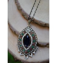 STONEAGE JEWELLERY Safir Taşlı Otantik Kolye