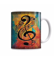 Lota Sol Anahtarı Müzik Kupa Bardak Porselen