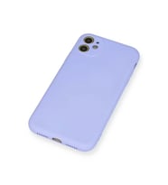 ERTAN iPhone 11 Kılıf Nano içi Kadife Silikon - Lila