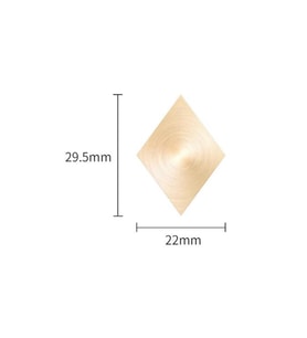 Mühürcüm Mühür Mumu Baklava 29.5x22 mm Baklava Boş Pirinç Kafa + Ahşap Sap R5799B1