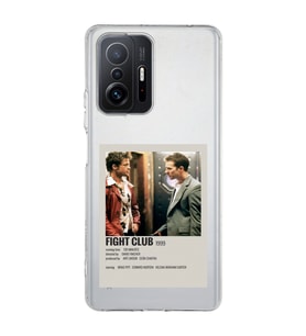 Redmi Mi 11T/Mi 11T Pro Uyumlu Fight Club Minimalist Poster Desenli Şeffaf Telefon Kılıfı