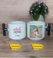 Din Kültürü Öğretmeni Kupa Bardak Fotoğraflı T Siyah Kulplu Öğretmenler Günü Hediyesi