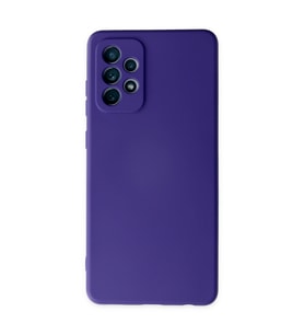 Galaxy A72 Kılıf Nano Içi Kadife Silikon - Mor