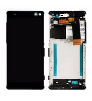 Sony C5 Ultra Lcd Ekran Dokunmatik Çerçeveli Panel %100 Orijinal (Siyah)