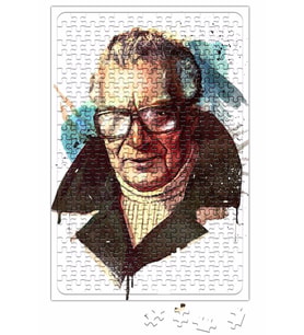 Yaşar Kemal İllustrasyon Puzzle 240 Parça Yapboz