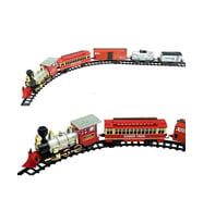 Sesli ve Işıklı Klasik Tren Seti - 22 Parça (Çok Renkli)