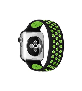 Watch 42Mm Ayarlı Delikli Kordon (Saat Değildir) - Siyah-Yeşil