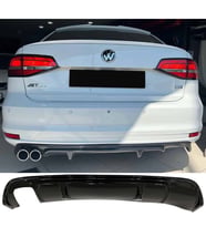 Vw Jetta Mk6 R Difüzör Parlak Siyah Plastik 2014 2015 2016 2017 2018 Arka-difizör-bodykit-ek-karlık