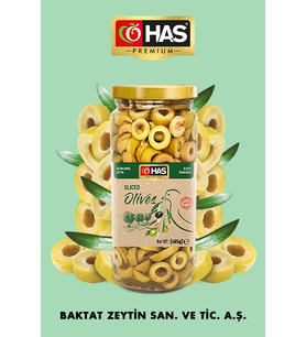 Dilimli Yeşil Zeytin 500cc