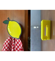 Pratik Limon Havlu Tutucu - Delmesiz Mutfak ve Banyo Havlu Askısı - 3D Baskı Dekoratif Aparat