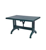 Omnipazar MT-GF212 Prima Ancora Plastik Dikdörtgen Bahçe Balkon Masa 75x120 cm (Yeşil)