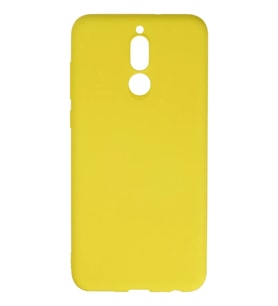 Mate 10 Lite Kılıf Nano içi Kadife Silikon - Sarı