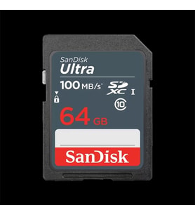 64GB SANDISK ULTRA SDXC 100MB/S SDSDUNR-064G-GN3IN