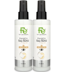 Fe Keratin Saç Sütü 200ML (2 Li Set)