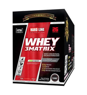 Hardline Whey 3 Matrix Çilek 30 Gr. 26 Saşe