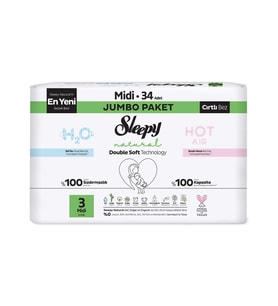 Sleepy Natural Double Soft Fırsat Paket 3 Beden 42 Adet - Standart
