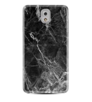 Samsung Note 3 4 5 8 9 20 Ultra 10 Lite Kılıf Desenli Silikon Kara Mermer 1375