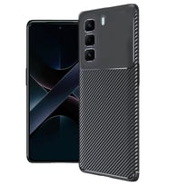 Newface İnfinix Hot 50 4G Kılıf Auto Focus Karbon Kapak - Siyah