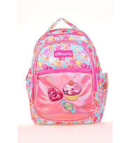 Kaukko Kids Sırt Çantası Aynalı Nakışlı Sweet L5139 (Mavi-A.Pembe)