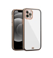 iPhone 11  Pro    arka    Kapak Kılıf   Renkli Siyah    kenarlı  rose