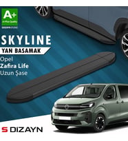 S-Dizayn Opel Zafira Life Skyline Siyah Yan Basamak 243 Cm 2020 Üzeri A+ Kalite