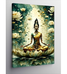 Kanvas Tablo Yoga Yapan Kadın