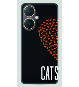Vivo Y27 Kılıf Silikon Desen Özel Seri Cats 1792