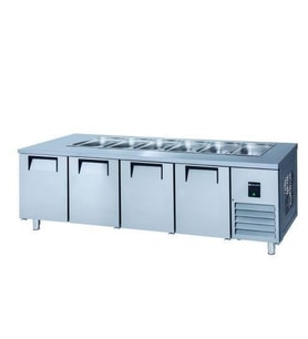 Iceinox Servis Buzdolabı 650 Lt 4 Kapılı (Gri)