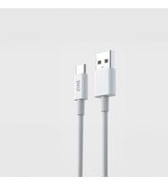 DVIP L34 6A 120W Fast Charging UsbA to Type-C Data ve Hızlı Şarj Kablosu 1M Beyaz