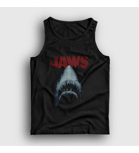 Presmono Unisex Siyah Shark Film Jaws Atlet